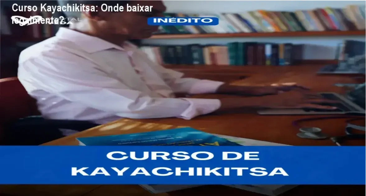 Imagem ilustrando a página de download oficial do Curso Kayachikitsa