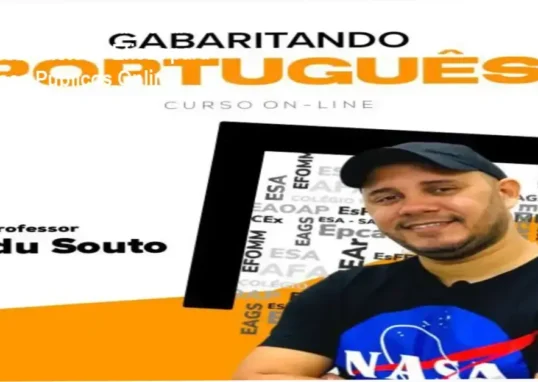 Professor Carlos Eduardo Souto em aula ao vivo ministrando aulas de português estratégico para concursos
