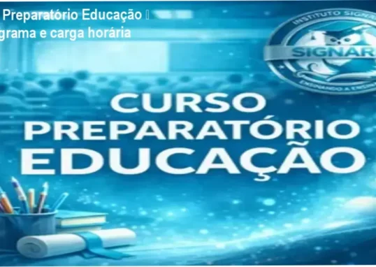 Curso Preparatório Educação de Dielvenis Lara de Castro – cronograma e carga horária