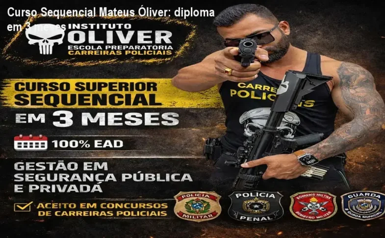 Curso Sequencial de Segurança Pública Mateus Óliver para candidatos a concursos policiais