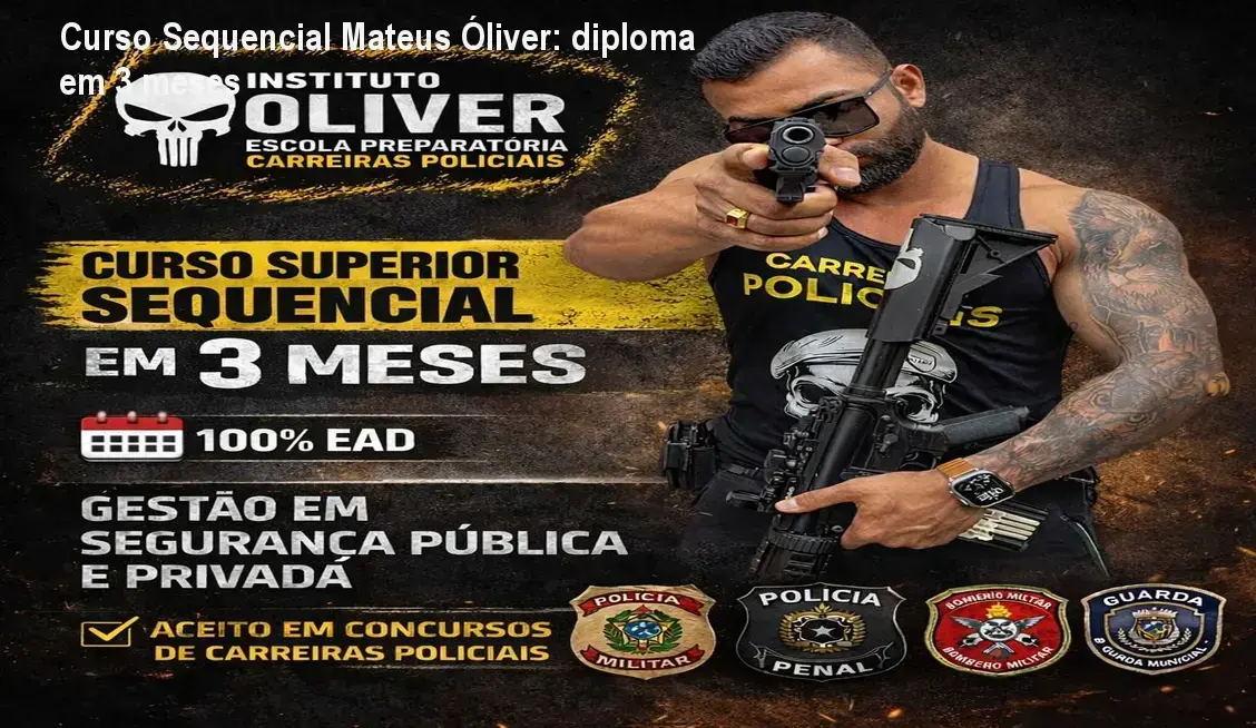 Curso Sequencial de Segurança Pública Mateus Óliver para candidatos a concursos policiais