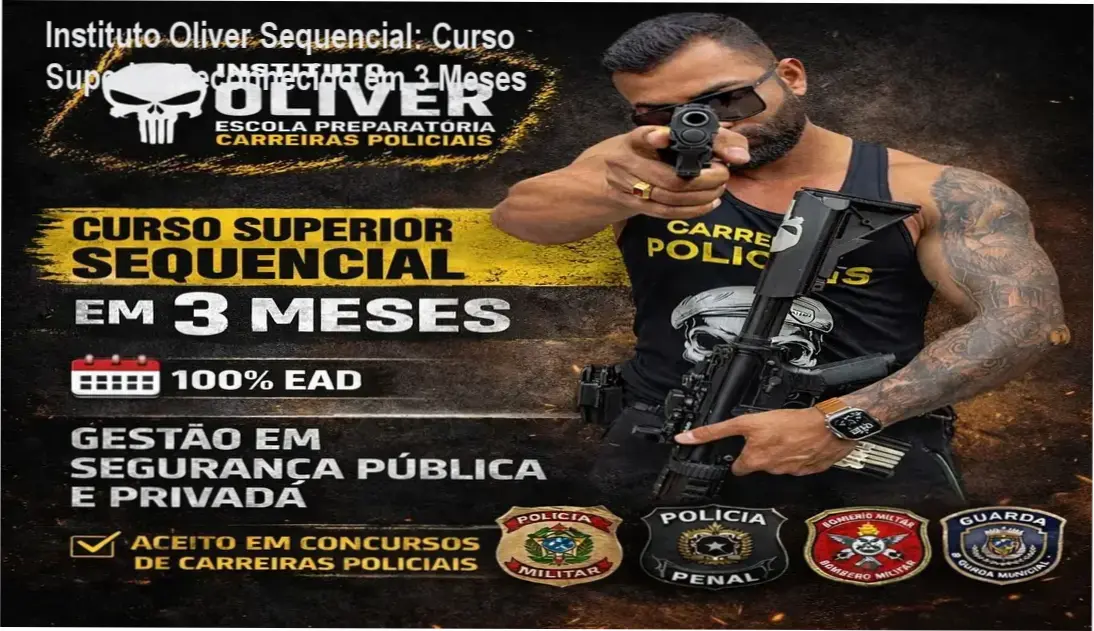 Aprendendo Direito Penal e Administrativo com o Curso Sequencial do Instituto Oliver para concursos na segurança pública.