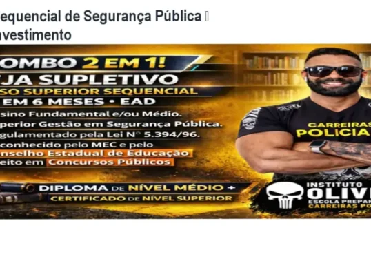 Curso Superior Sequencial de Segurança Pública – resultados rápidos e certificação para concursos