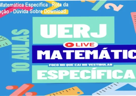 Curso online para Matemática Específica da UERJ com questões comentadas