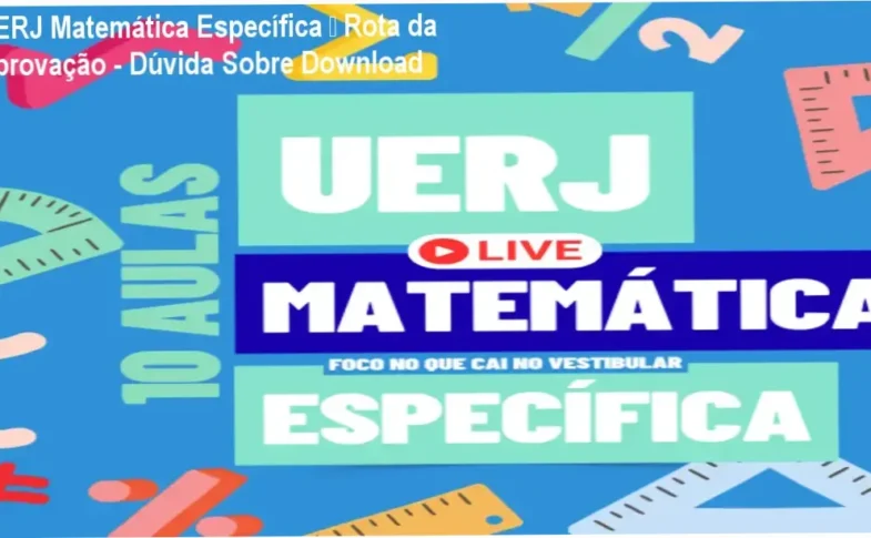 Curso online para Matemática Específica da UERJ com questões comentadas