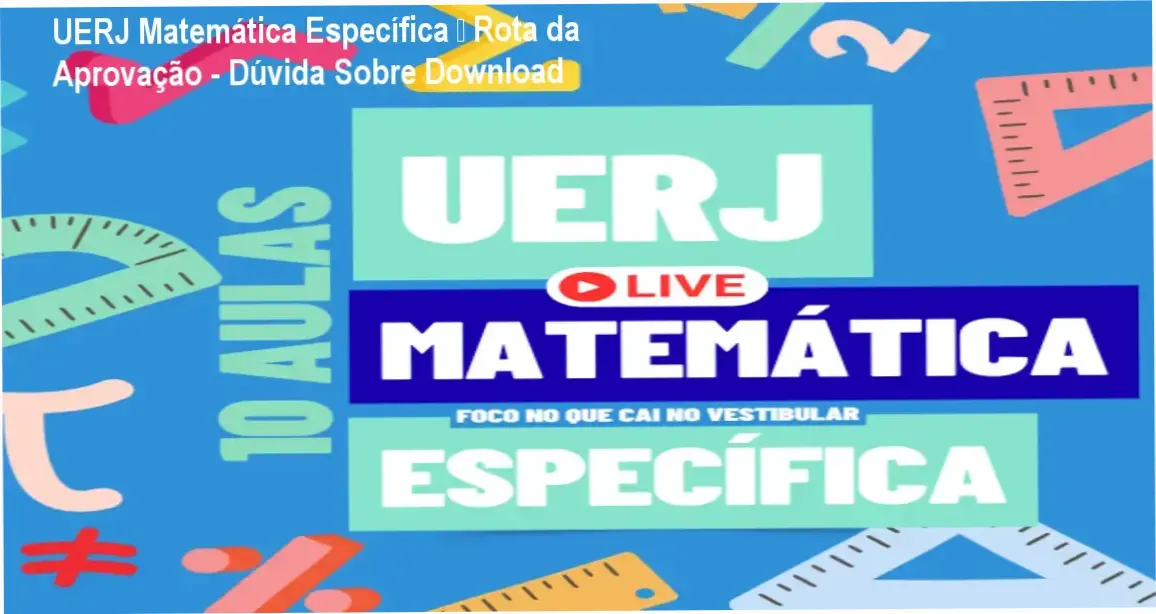 Curso online para Matemática Específica da UERJ com questões comentadas