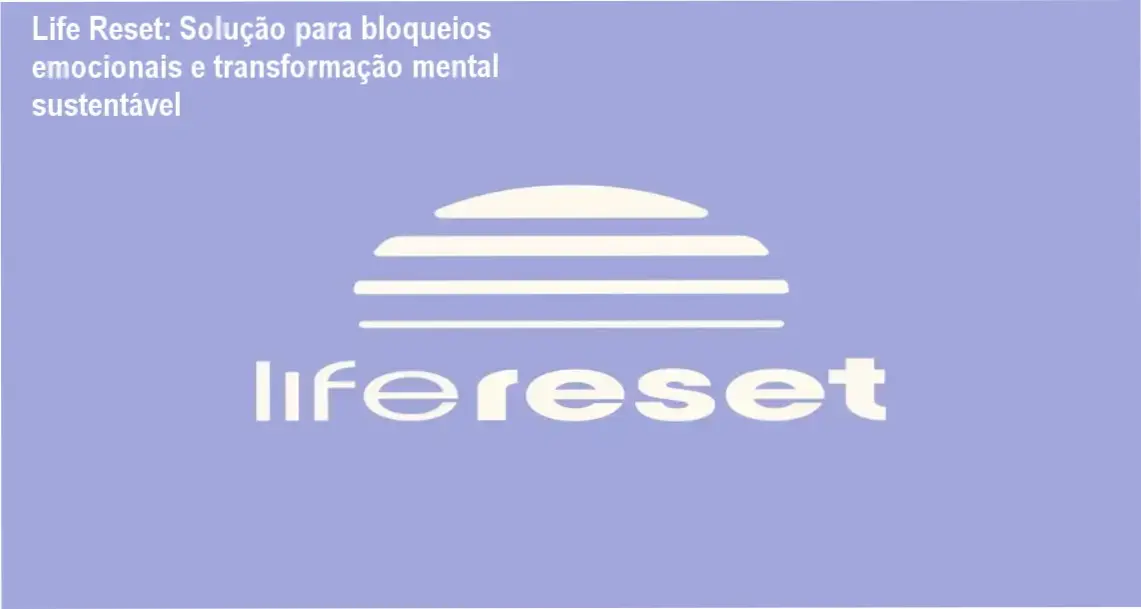 Apresentação do curso Life Reset com destaque para a autora em ambiente inspirador, simbolizando elevação energética e mentalidade positiva.