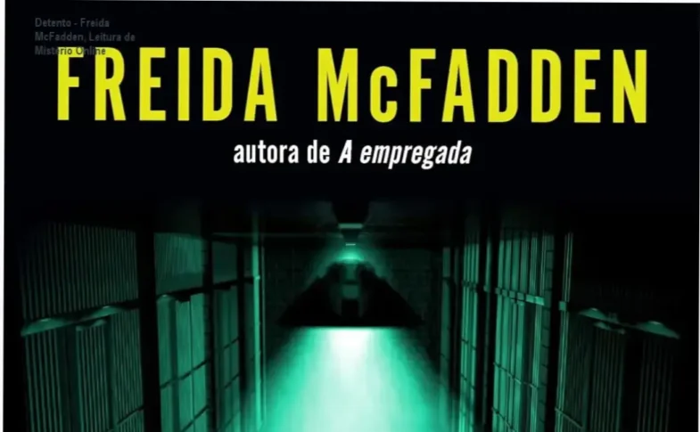 Capa digital do eBook 'O Detento' com destaque para Freida McFadden e Fernanda Abreu, Bearchas de Mistério número 1