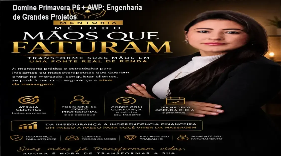 Tela do curso Domine o Primavera P6 com AWP mostrando integração BIM 4D e Power BI