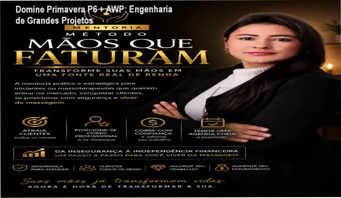 Tela do curso Domine o Primavera P6 com AWP mostrando integração BIM 4D e Power BI
