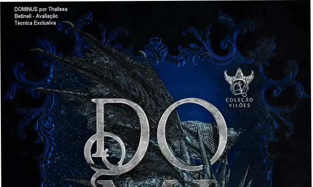Capa do livro DOMINUS por Thalissa Betineli com destaque para o deus deus cego Kairo Dominus em universo gotático