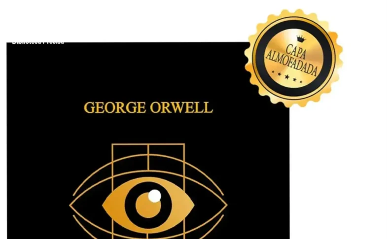 Capa dura almofadada da edição de luxo de 1984 com detalhes em hot-stamping e marcador de fitilho dourado