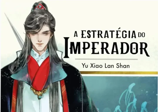 Capa do livro A Estratégia do Imperador: Livro 3 em destaque, com destaque para os nomes dos personagens-chave.