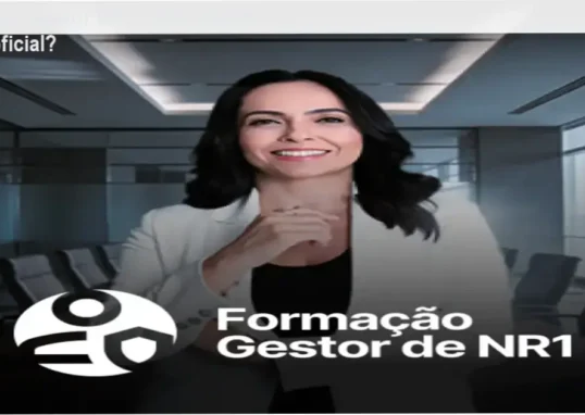 Captura da página oficial da Formação Gestor de NR1 mostrando opções de acesso ao curso