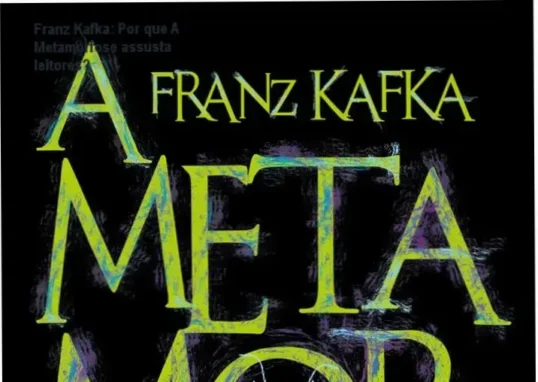 Capa do livro A Metamorfose de Franz Kafka, destacando o tema de transformação