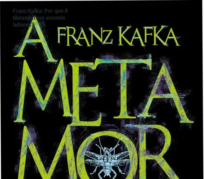 Capa do livro A Metamorfose de Franz Kafka, destacando o tema de transformação