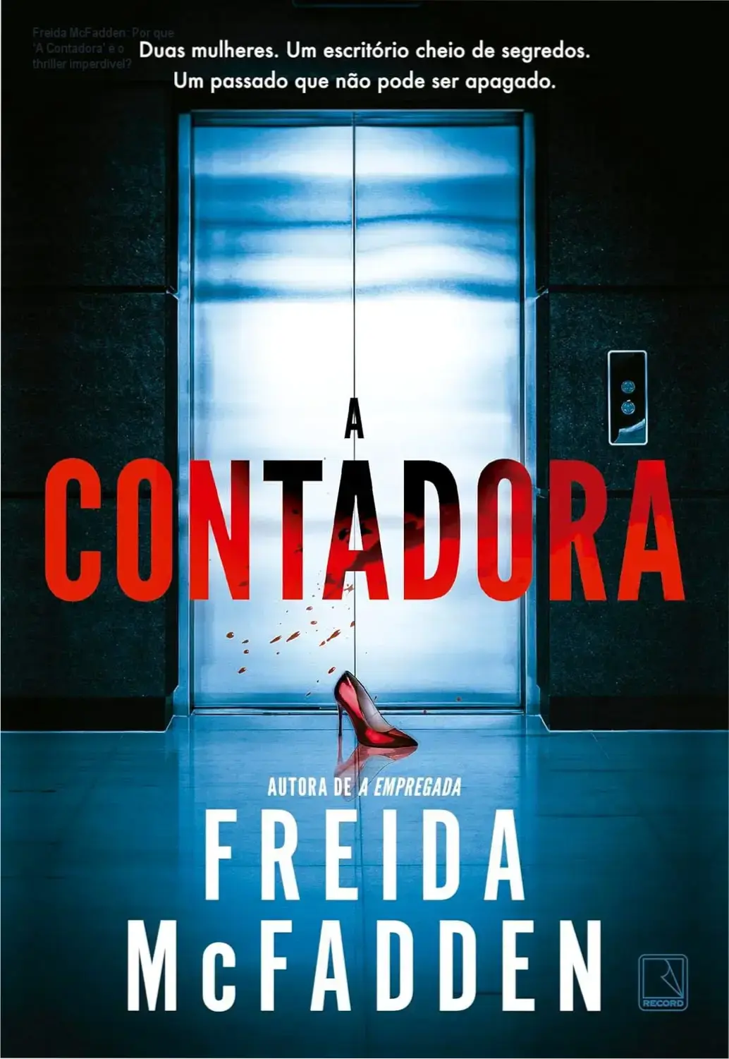 Capa do livro A Contadora de Freida McFadden, thriller psicológico best-seller