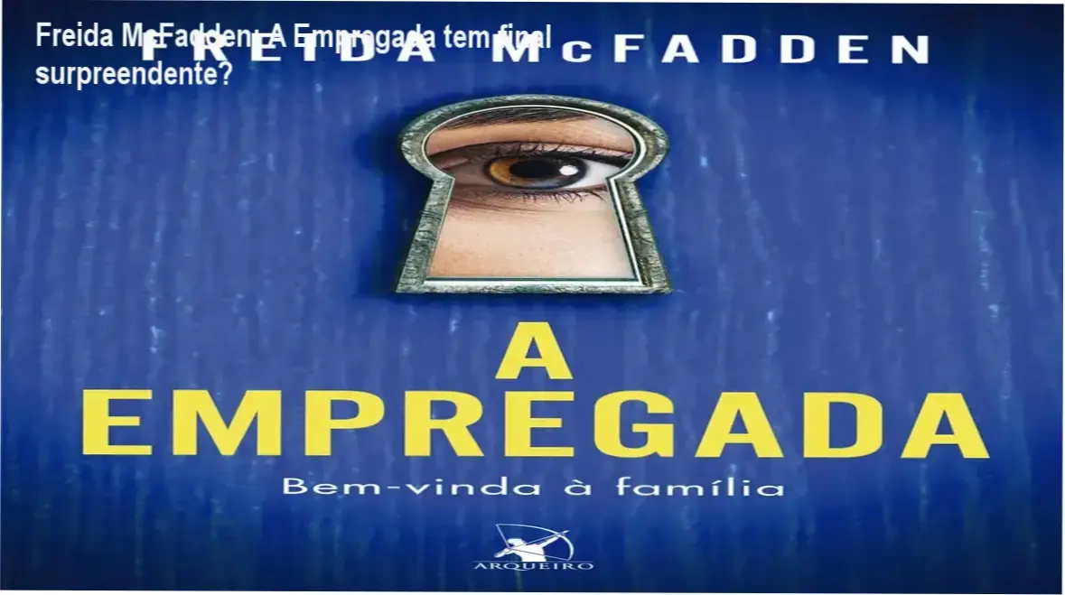 Capa do livro A Empregada de Freida McFadden em fundo neutro