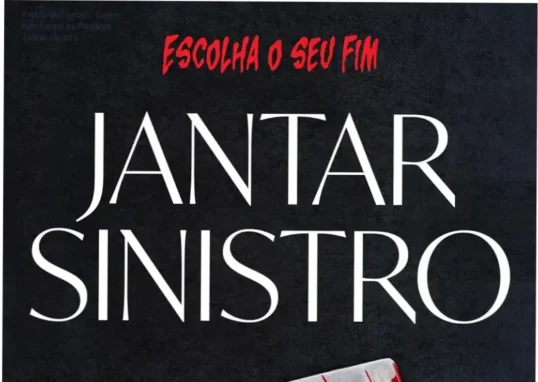 Capa do livro Jantar sinistro de Freida McFadden em tons escuros