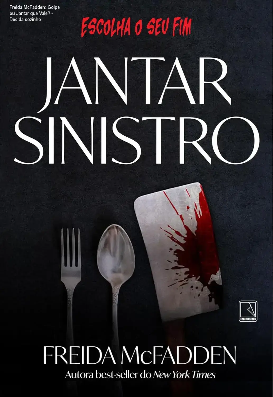 Jantar misterioso em uma propriedade isolada com prato de jantar e cenas de mansão noturna