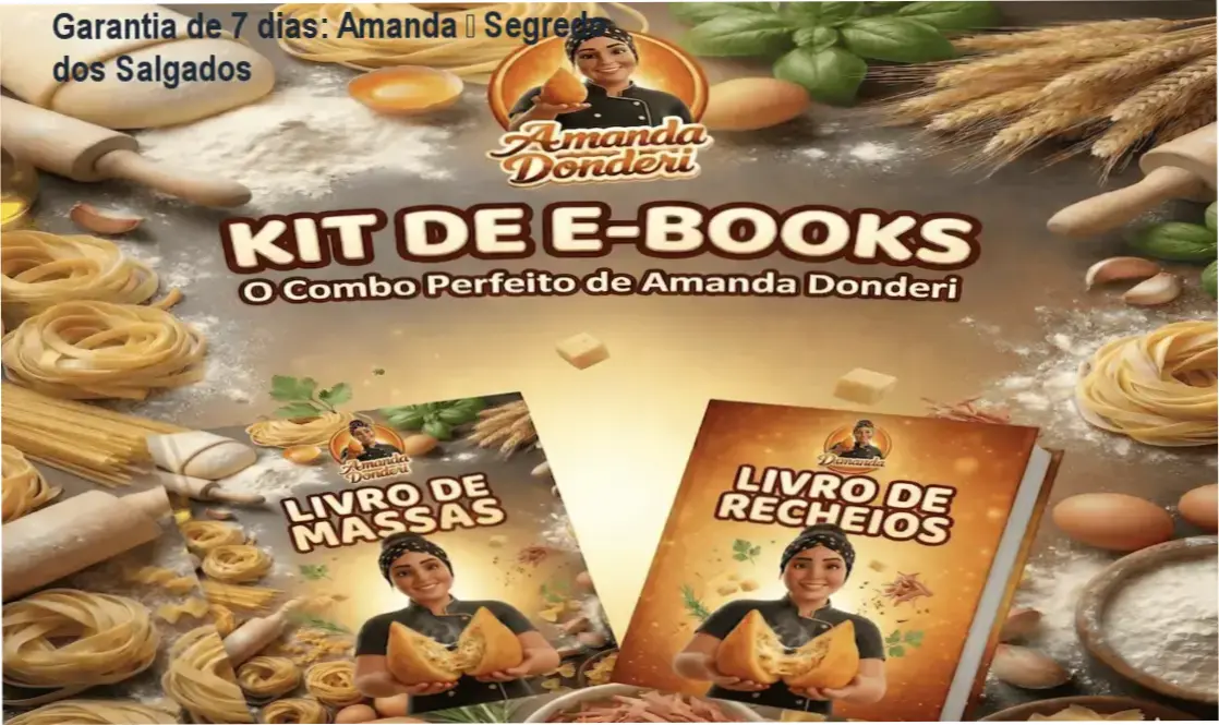Amanda (Delivery da Amanda) compra segura do Segredo dos Salgados com garantia de 7 dias