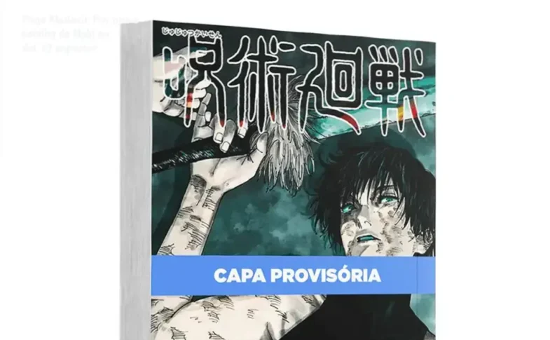 Capa do volume 22 de Jujutsu Kaisen mostrando a batalha intensa de Maki Zenin em Sakurajima