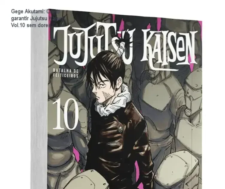 Capa de Jujutsu Kaisen: Batalha de Feiticeiros Vol.10 ilustrada por Gege Akutami