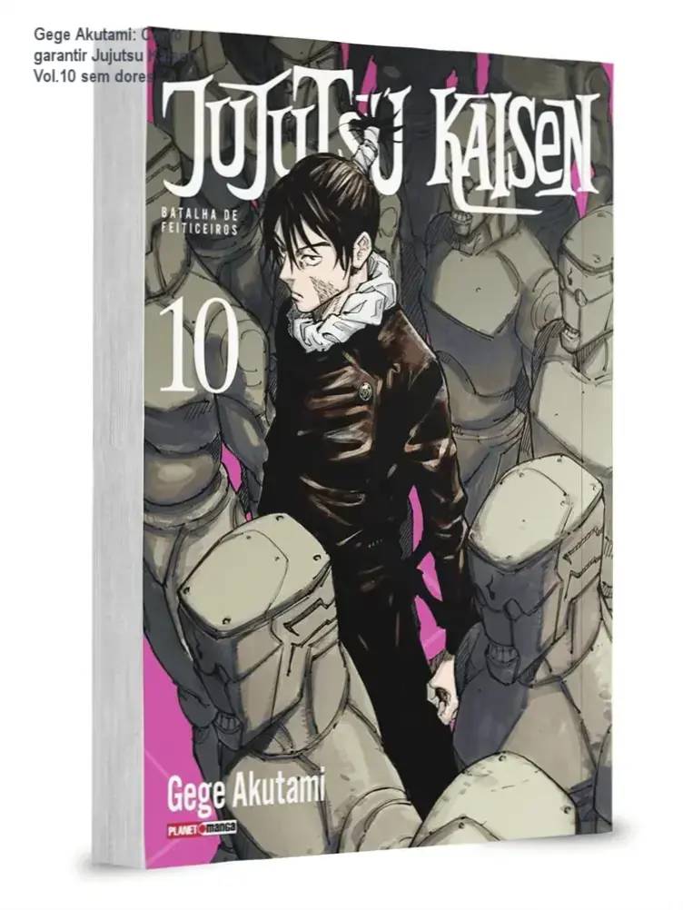 Capa de Jujutsu Kaisen: Batalha de Feiticeiros Vol.10 ilustrada por Gege Akutami