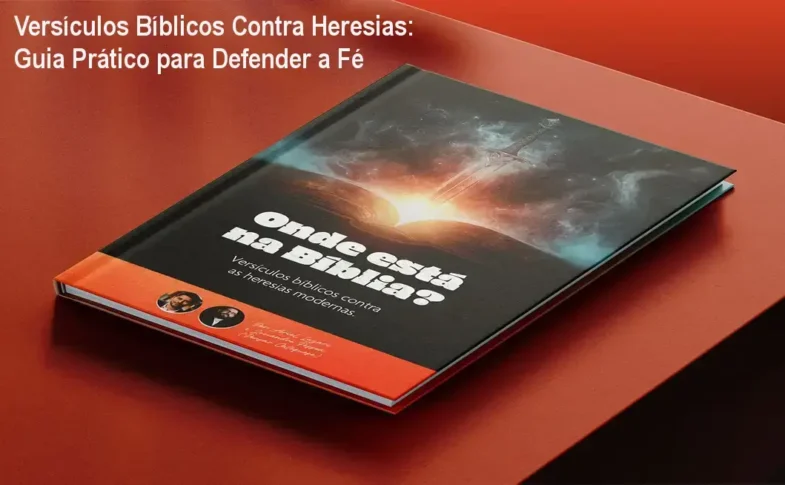 Capa do ebook com título 'Onde está na Bíblia: Versículos contra heresias modernas' de Ariel Lazari
