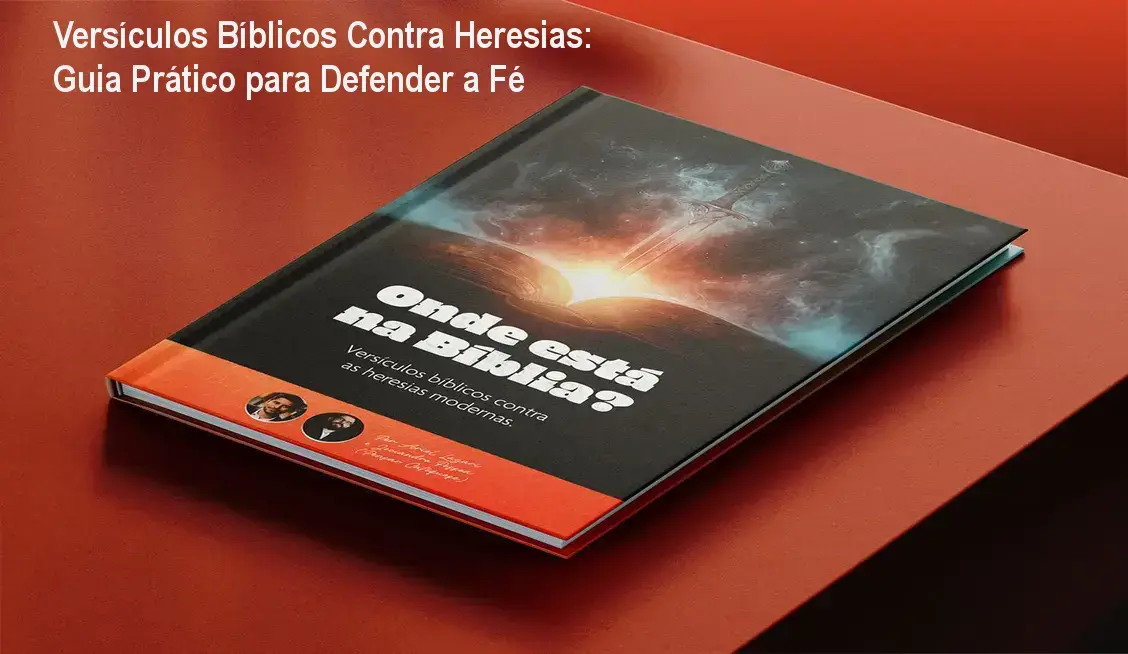Capa do ebook com título 'Onde está na Bíblia: Versículos contra heresias modernas' de Ariel Lazari