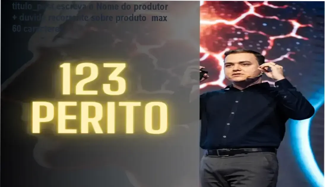 Gustavo Brasil apresentando o curso 123 Perito com microscópio digital incluso