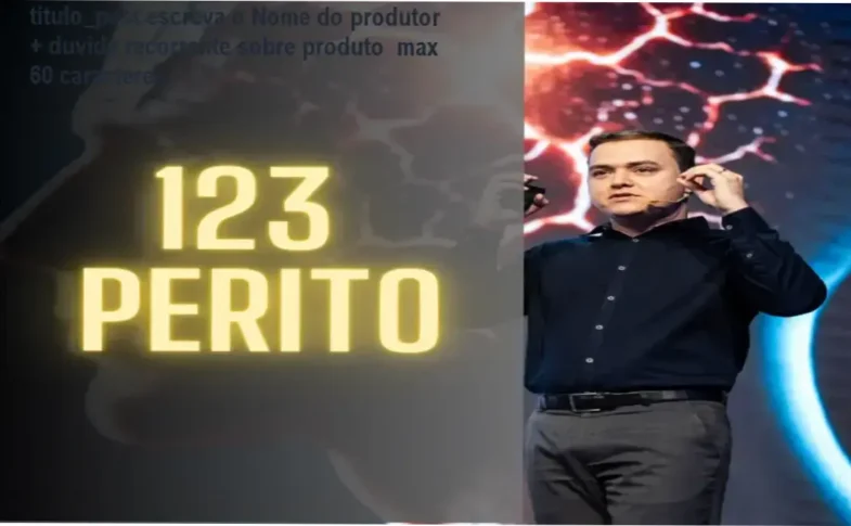 Gustavo Brasil apresentando o curso 123 Perito com microscópio digital incluso