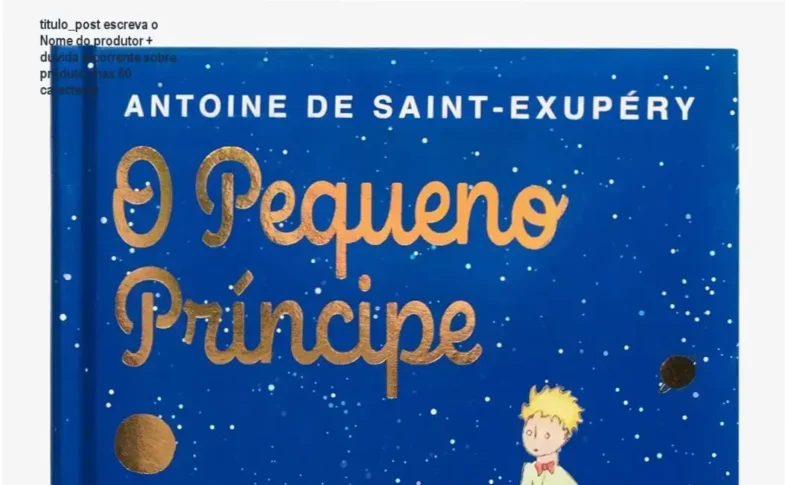 Capa dura almofadada da edição de luxo de O Pequeno Príncipe da HarperKids com aquarelas originais