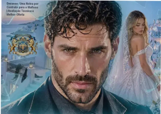 Capa do livro Devasso: Uma Noiva por Contrato para o Mafioso, mostrando o visual dramático e carente emocionalmente.