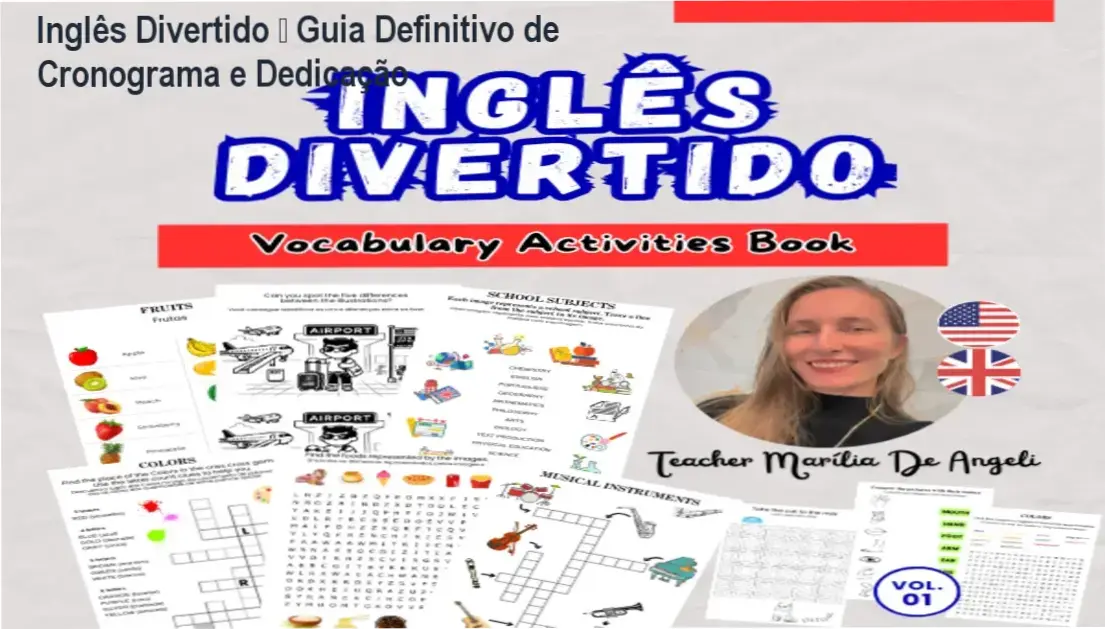 Inglês Divertido – cronograma e dedicação para aprendizado rápido