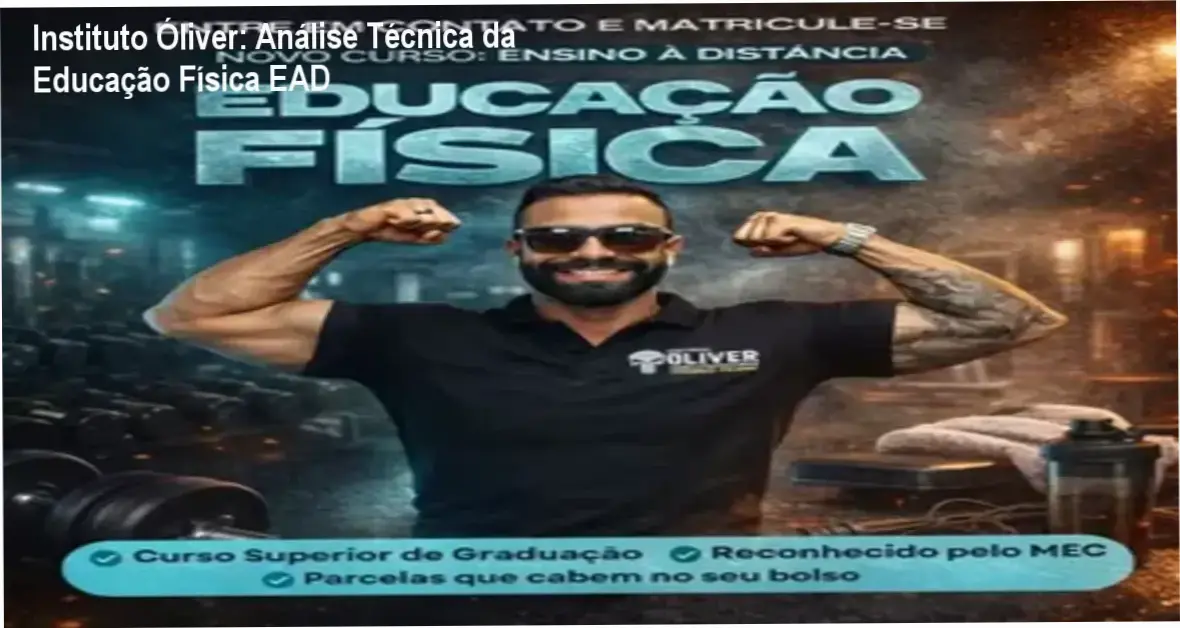Instituto Óliver bastidores do curso de Educação Física EAD, visão interna e funcionamento