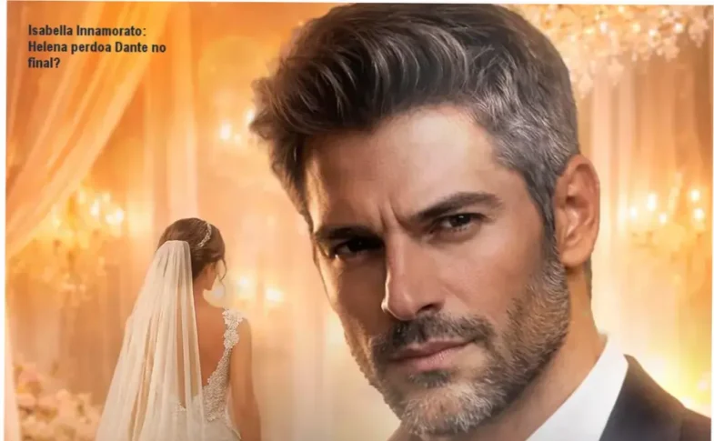 Capa do eBook Vingança por Contrato de Isabella Innamorato com Helena e Dante no altar
