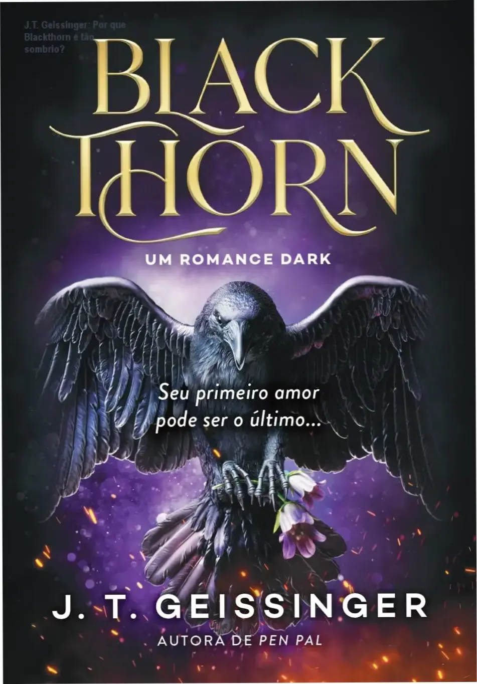 Capa do romance dark Blackthorn de J.T. Geissinger