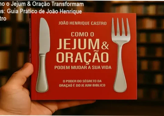 Capa do livro Como o Jejum e Oração podem mudar sua vida com destaque para o autor João Henrique Castro