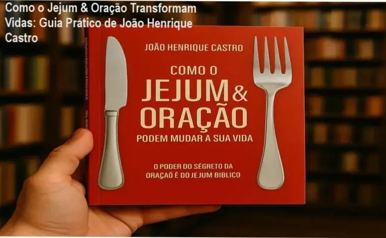Capa do livro Como o Jejum e Oração podem mudar sua vida com destaque para o autor João Henrique Castro