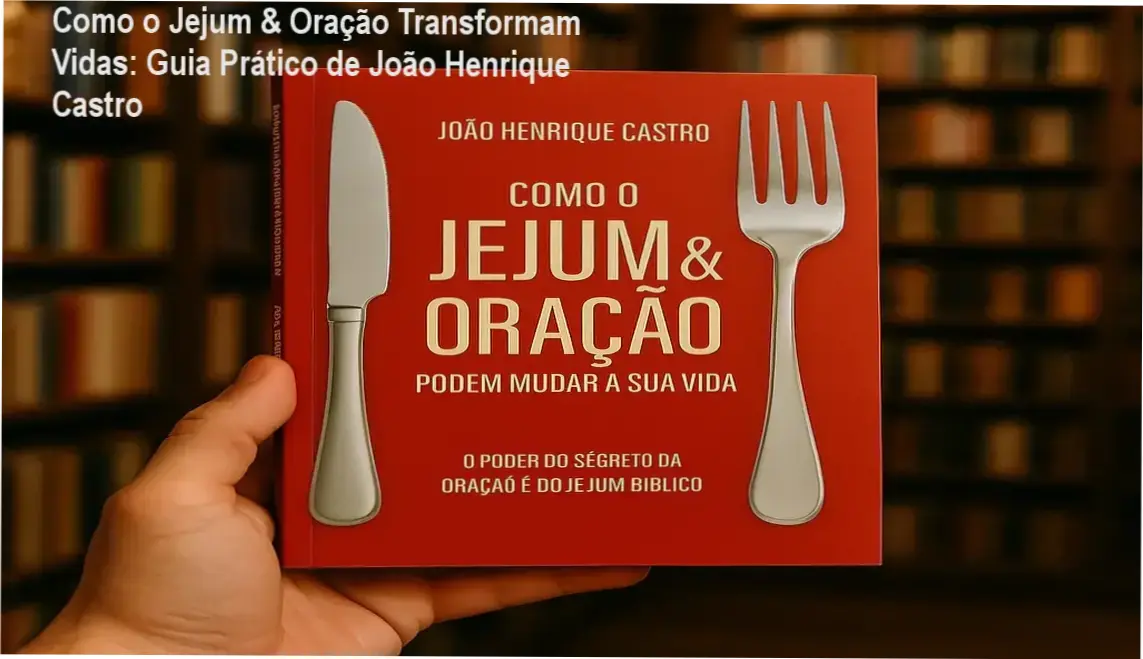 Capa do livro Como o Jejum e Oração podem mudar sua vida com destaque para o autor João Henrique Castro