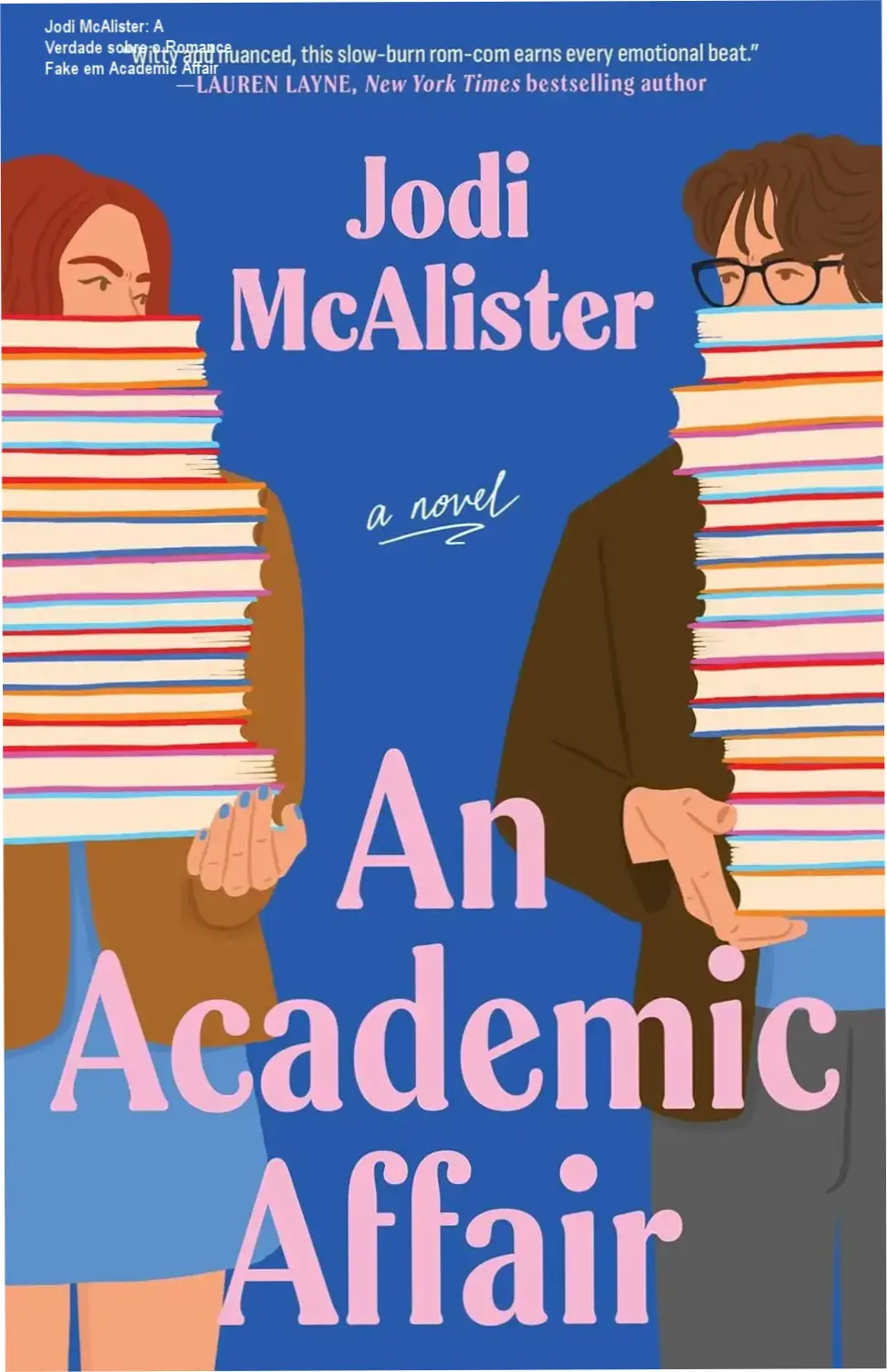 Capa do eBook Academic Affair de Jodi McAlister mostrando protagonistas universitários em cena romântica