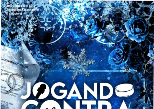Capa digital do ebook Jogando Contra as Regras mostrando mulher e jogador de hóquei em cenário comprometedor