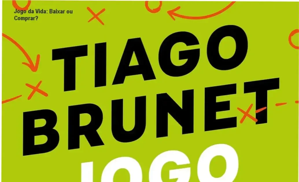 Capa do livro Jogo da Vida de Tiago Brunet ilustrando lições de futebol para a vida e os negócios