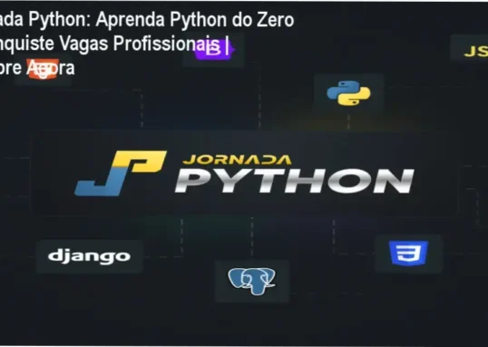 Capa do curso Jornada Python com destaque para alunos iniciantes aprendendo Python, Django e APIs para desenvolvimento profissional.