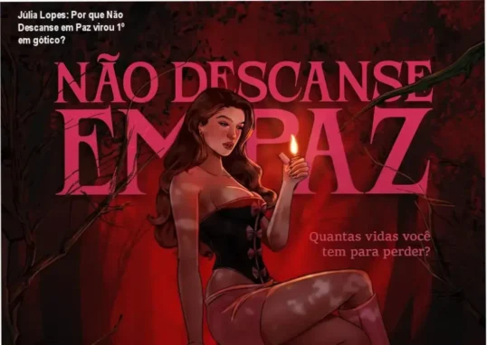 Capa do eBook Não Descanse em Paz de Júlia Lopes com tema gótico dark romance