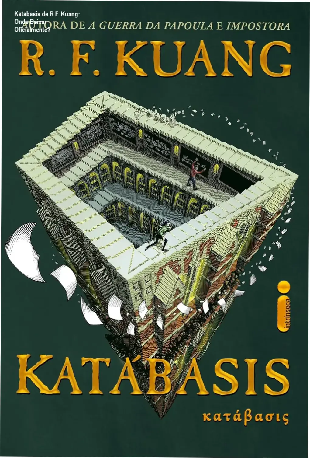 Capa de Katábasis de R.F. Kuang indicando download oficial
