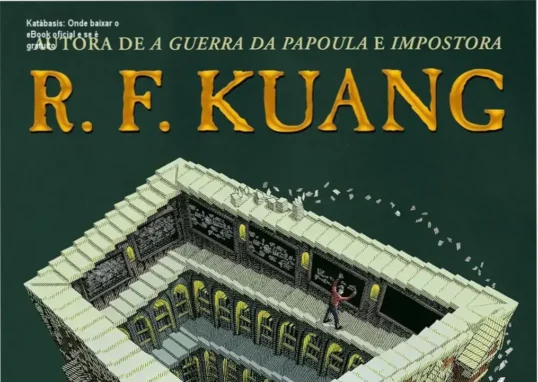 Capa do livro Katábasis de R.F. Kuang com visual dark academia