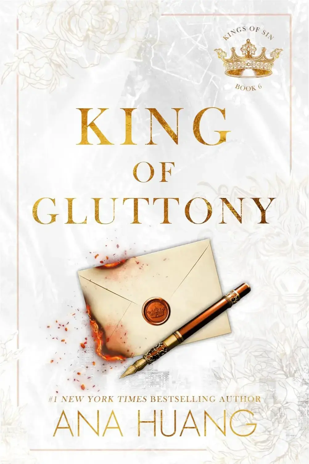 Capa do eBook King of Gluttony em inglês, mostrando o título e autor Ana Huang