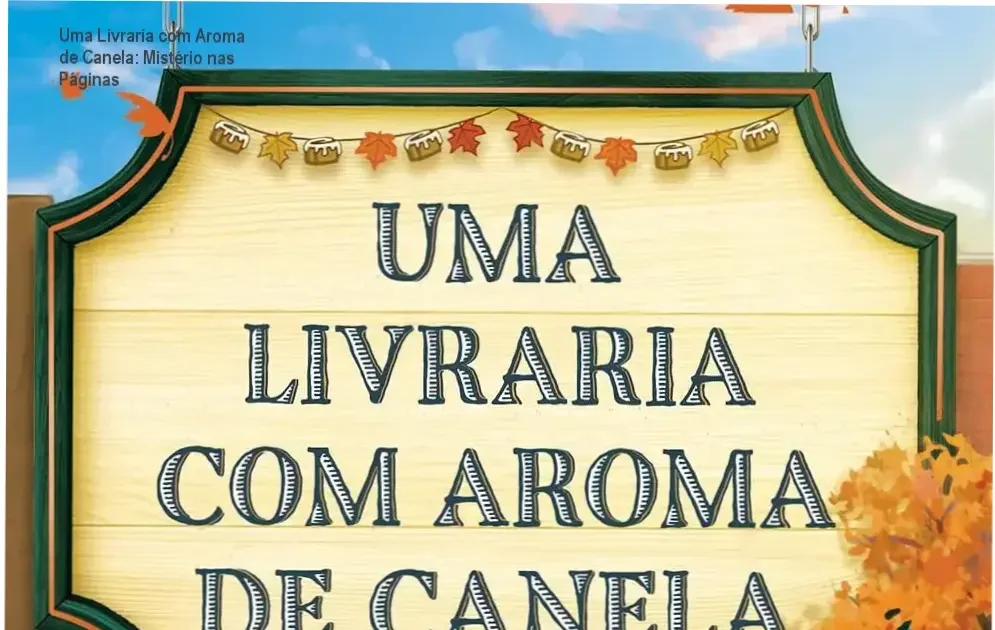 Capa ilustrada do livro com detalhes da livraria enc árbol à canela e ilustrações de Noah lendo na beira-mar.